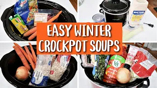 EASY WINTER CROCK POT SOUPS | FAMILY SLOW COOKER RECIPES