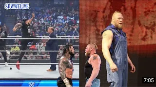 Brock Lesnar lays waste to Roman Reigns and the usos smack Down December.17.2021 HD SD WWE LIVE