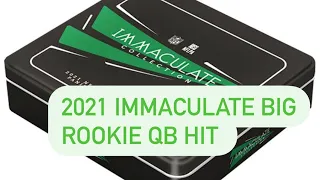 2021 Immaculate Football Box Opening Nice QB Rookie Hit