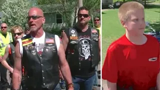 Bikers Storm Town Looking For Bullied Teen Who Steps Out To Face Them