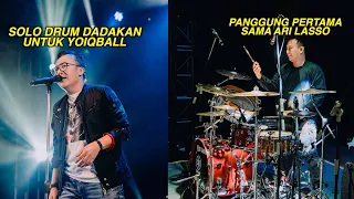 ARI LASSO DADAKAN SURUH YOIQBALL SOLO DRUM DI PANGGUNG