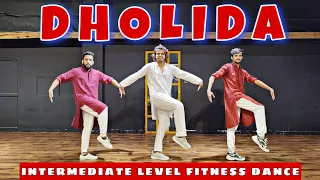 Dholida | Alia Bhatt | GanguBai Kathiawadi | Intermediate Level Fitness Dance | Akshay Jain Choreo
