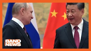 Xi Jinping desafia EUA e firma aliança com a Rússia | BandNewsTV