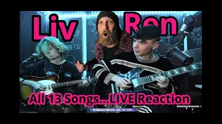 REN & LIV SANGSTER 13 Song Twitch Stream (Request) PRO GUITARIST REACTS