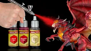 Airbrushing Army Painter Speedpaints - Painting a dragon!