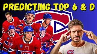 Predicting the Montreal Canadiens Top 6 & Defense Corps