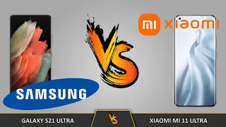 المقارنة الكاملة بين 🔥 Xiaomi Mi 11 Ultra vs Samsung Galaxy S21 Ultra