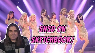 Reacting to Girls Generation SKETCHBOOK "Dancing Queen, Party, Lion Heart & ITNW" + YOONA 'Knock' MV