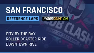 Asphalt 9 THE CLASH - SAN FRANCISCO - Defense & Attack Reference Laps With HYBRID & TOUCHDRIVE