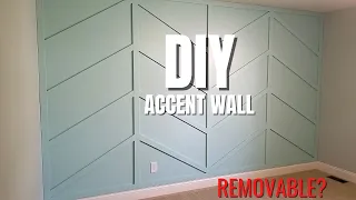 DIY Accent Wall | Modern, Cheap, Easy, & Removable?
