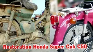 Honda Super Cub C50 Frame Restoration | Will It Run After 52 Years?
