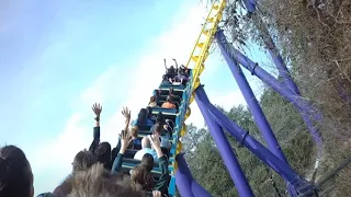 Steel Eel - SeaWorld San Antonio - Back Row (4K HD POV) - February 2023