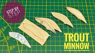 Trout Minnow Lure Making Tutorial - part 1    Jak wykonać wobler typu Twitch krok po kroku