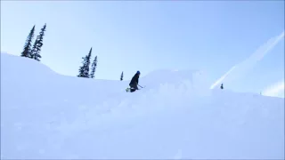 Double Backflip on skis attempts