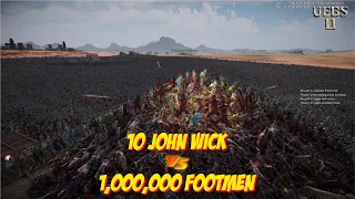 SO DRAMATIC BATTLE, JOHN WICK vs FOOTMEN | Ultimate Epic Battle Simulator 2 | UEBS2