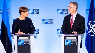 NATO Secretary General with the President of Estonia🇪🇪 Kersti Kaljulaid, 18 NOV 2019