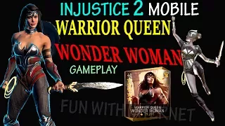 Injustice 2 Mobile: Warrior Queen WONDER WOMAN Gameplay & Super Move ( Android/iOS)