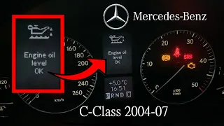 Mercedes Benz C-Class W203 (2004-07) | ENGINE OIL Level Check!!