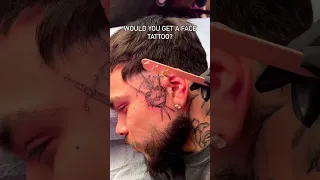 Would you get a face tattoo? 👀