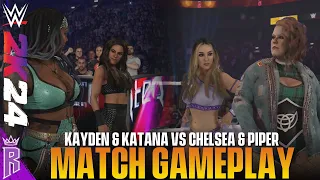 WWE 2K24: Chelsea Green & Piper Niven Vs Kayden & Katana #WWE2K24