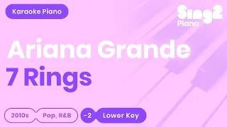 Ariana Grande - 7 rings (Lower Key) Piano Karaoke