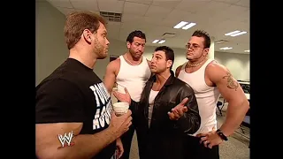 The FBI confront Chris Benoit Backstage! 04/24/2003