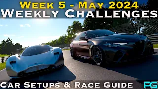 Gran Turismo 7 - Weekly Challenges - May Week 5 - Car Setups & Race Guides - All 5 RACES
