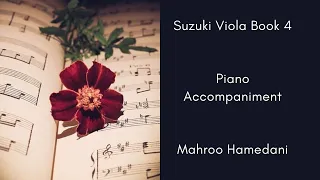 Suzuki viola book 4, piano accompaniment, Lullaby by Schubert