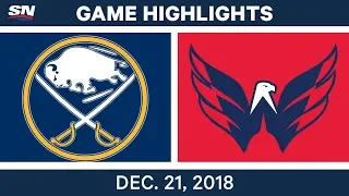 NHL Highlights | Sabres vs. Capitals - Dec 21, 2018
