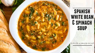 A Simple & Delicious Soup to Warm your Soul | White Bean & Spinach Soup