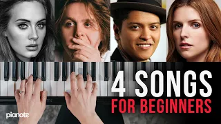 4 Songs That Are Perfect For Beginners (Piano Lesson)