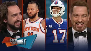 Knicks eliminated from NBA Playoffs & Bills QB Josh Allen the best in the NFL? | FIRST THINGS FIRST