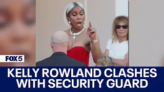 Kelly Rowland clashes with security guard on Cannes red carpet