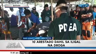 10 arestado dahil sa iligal na droga sa Bataan