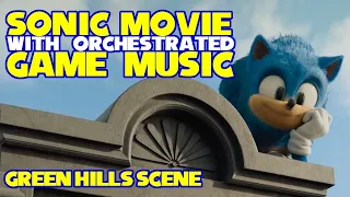 Sonic the Hedgehog Movie - Green Hills Scene with Game Music