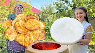 Grandma Making Homemade CHEESE and Cooking Tandoori BREAD in Village! Try this