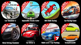 Car Simulator 2,Impossible Tracks Cyber,Hill Climb Racing,Car Racing Game,Metal Driving Simulator...