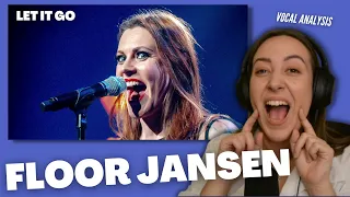 FLOOR JANSEN Let It Go (from Frozen - Live) | Vocal Coach Reacts (& Analysis) | Jennifer Glatzhofer