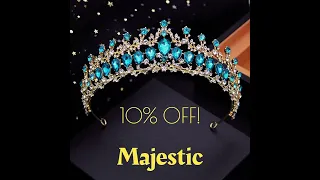 Glamour Unveiled: Gorgeous Crystal Princess Tiara For Party, Pageant, Prom - Fit for Royalty!