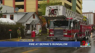 Early-morning fire damages Bernie's Bungalow in Downtown Anchorage