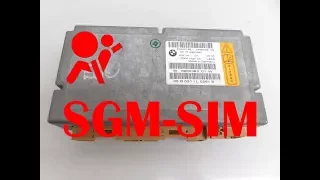 Прописываем Б.У. SGM-SIM на BMW E60 535d (модуль подушек безопасности)