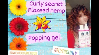 Curly secret flaxeseed VS curly secrets popping 🌸 método curly girl 🌸 Queramos nuestro pelo 🌸