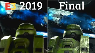 Halo Infinite Opening Cinematic Graphics Comparison - E3 2019 vs Final Release
