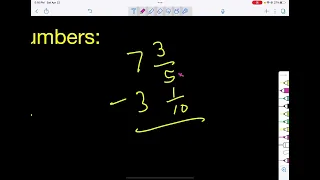 Subtracting mixed numbers when you need to get a common denominator