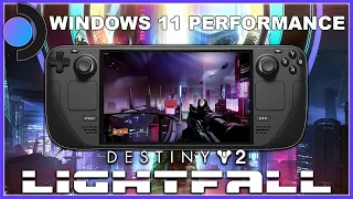 Steam Deck - Destiny 2 Lightfall - Gameplay & Performance Benchmarks on Windows 11