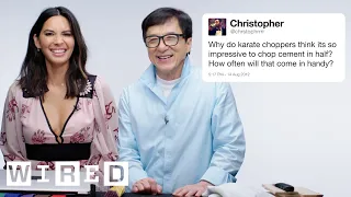 Jackie Chan & Olivia Munn Answer Martial Arts Questions From Twitter | Tech Support | WIRED