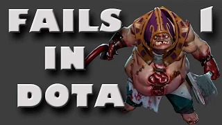 Fails in Dota #1 | Extremely lucky Pudge