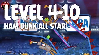 Angry Birds Seasons Ham Dunk All Star 4-10 Walkthrough 3 Star