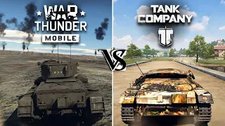 War Thunder Mobile VS Tank Company Comparison