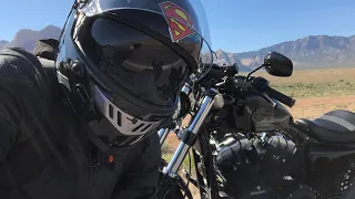 Riding my Sportster forty eight